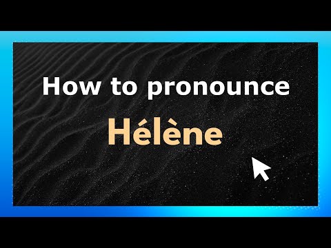 How to Pronounce Hélène (US/American Pronunciation)
