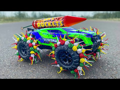 Сompilation Experiments With Cars | RC Buggy With Garlic Snappers on Wheels