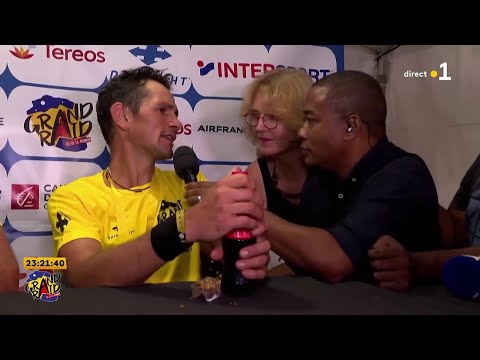 Diagonale des fous : Réaction du vainqueur ex aequo Daniel Jung  #grandraid #trail #lareunion