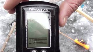 Ловля зимой с эхолотом практик