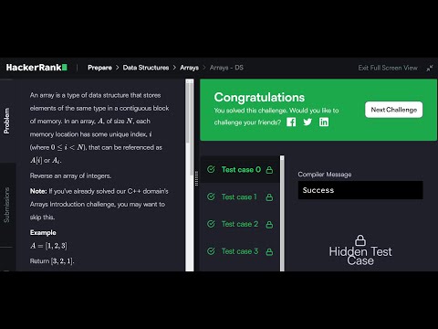 I smashed HackerRank's "Arrays - DS" Online Coding Challenge | JavaScript Coding Challenge Interview