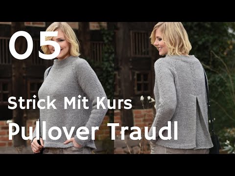 Trachtenpullover mit Kellerfalte stricken #5 - Einzeltechnik Mäusezähnchen stricken