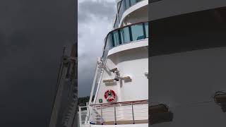 Take a look weather is not good but this port are packed!… #cruiseship #travel #vacation #ytshorts