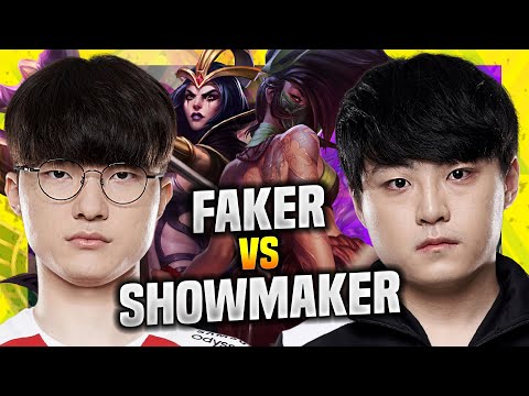 DK SHOWMAKER VS T1 FAKER! - DK ShowMaker Plays Akali Mid vs T1 Faker Leblanc! | Season 11