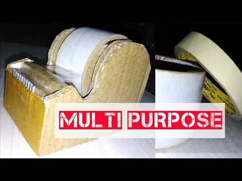 How to make tape cutter using cardboard | How to make multiple Tape dispenser | awesome ideas