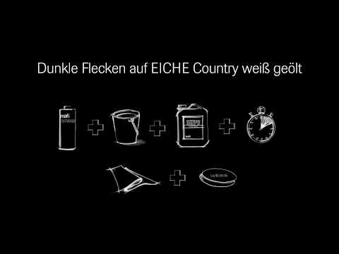 Dunkle und schwarze Flecken von Parkett entfernen