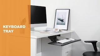 Under Desk Adjustable Keyboard Tray | Active Office - KBT-02