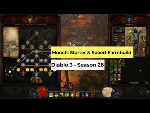 D3 Mönch: Starter und Speedfarm Build für Season 28