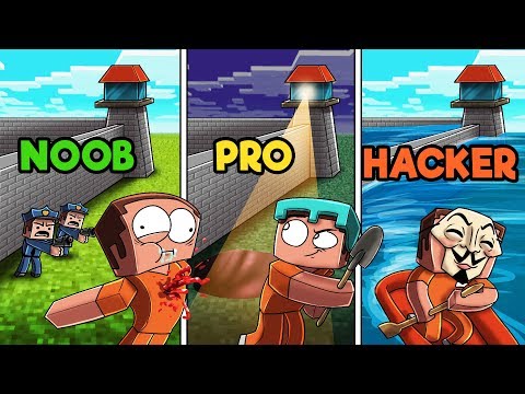 Cartoon Crab | Minecraft - Minecraft - SECRET WAYS TO ESCAPE PRISON! (NOOB PRO HACKER)