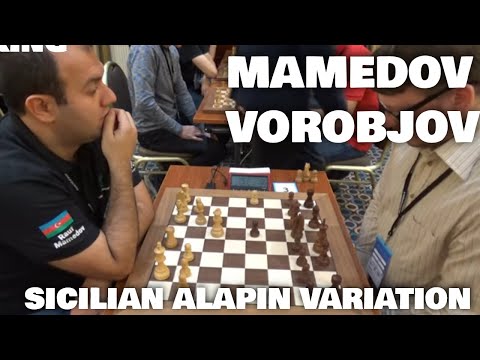 Down material with winning position | Mamedov - Vorobjov | Sicilian Alapin