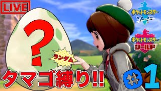 【ポケモン剣盾】#1 視聴者に貰ったタマゴのみで全クリ目指すストーリー実況配信【ポケットモンスター】