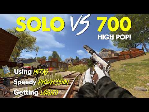 SOLO WIPEDAY DOMINATION on HIGH POP | OFFICIAL Vanilla RUST | 15,000 Hrs