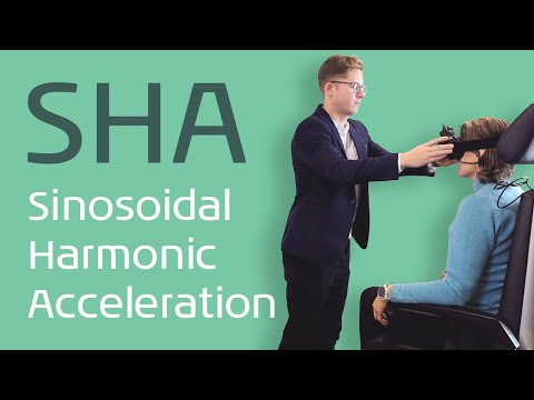 How to perform the Sinusoidal Harmonic Acceleration test on the Rotary Chair