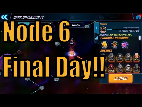 Dark Dimension 4 Node 6 (Global 3) Day 17 Finish! Marvel Strike Force