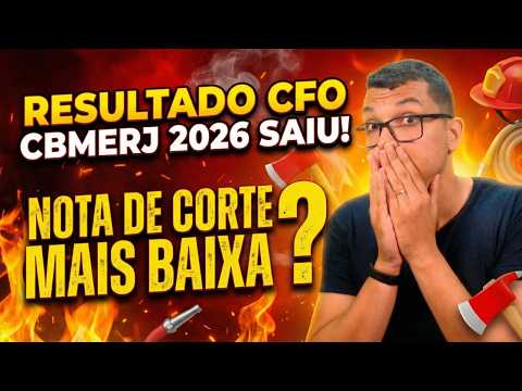 🚨 CFO CBMERJ 2026: Nota de Corte Surpreende! Veja Quem Teve Redação Corrigida!