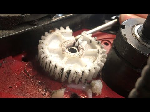 fixing BROKEN plastic gear on a harbor freight or grizzly mini milling machine 44991 g8689