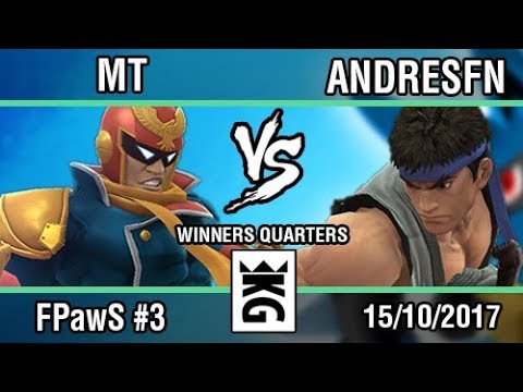[Force Paw Saturdays #3] CMT|MT (Cap Falcon) vs AndresFn (Ryu) - SSB4 Winners Quarters