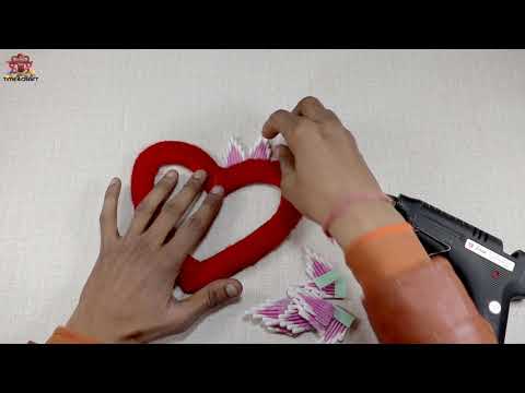 New year craft idea with cotton buds | amazing arts and crafts | cotton buds craft