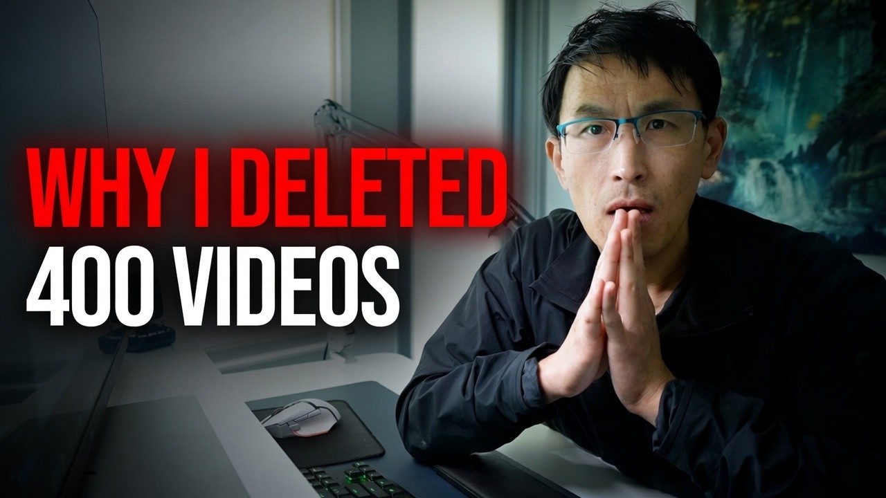 I Deleted 400 Videos Because of AI... here's why.