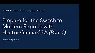Webinar #1: Preparing for the Switch to Modern Reports with Hector Garcia