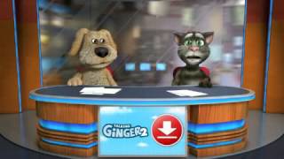 Talkin tom y ben pelea de gatos y de perros