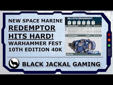 New Space Marine Ballistus Redemptor Dreadnought | from Warhammer Fest 10th Edition Warhammer 40k