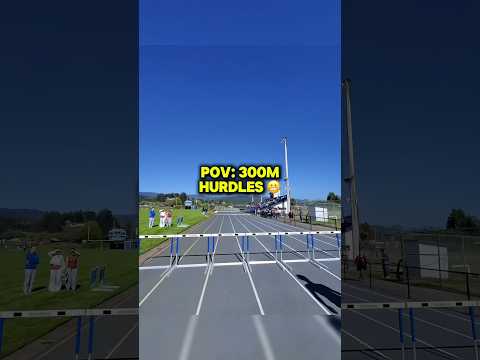 Running 300m Hurdles POV 😬 (hardest race in track)