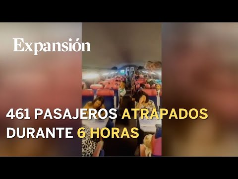 Una avería de tren deja atrapados a 461 pasajeros en un túnel de Tarragona durante seis horas
