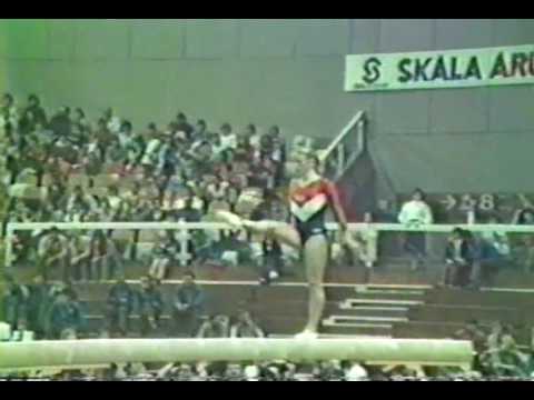 11th AA Kathy Johnson BB - 1983 World Gymnastics Championships 9.800