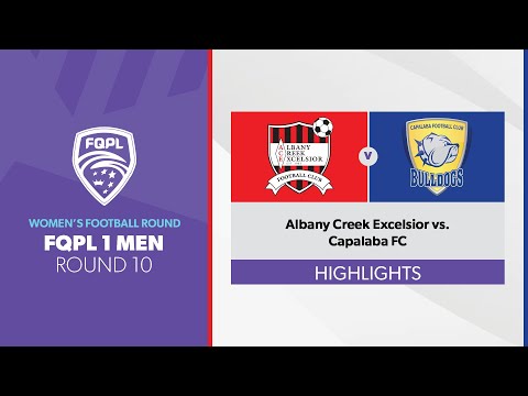 FQPL 1 Men R10 - Albany Creek Excelsior vs. Capalaba FC Highlights