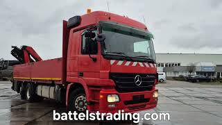 Mercedes-Benz Actros 2551, 6x2, V8 Euro5, Palfinger PK16502 flatbed truck | Image 4 - Autoline