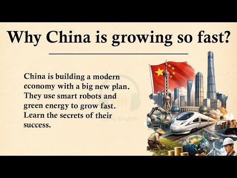 Why China is growing so fast? ||🌍Learn English Through Story Level 3 || Graded Reader🎧