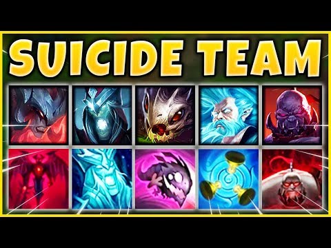 INTENTIONAL FEEDING COMP 2019 (DIE TO WIN) THE MOST BROKEN TEAM EVER - League of Legends