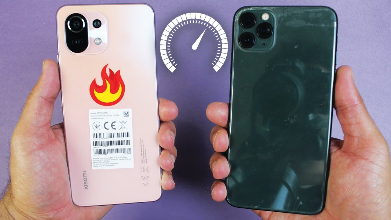 Xiaomi Mi 11 Lite vs iPhone 11 Pro Max - Speed Test! WOW😲