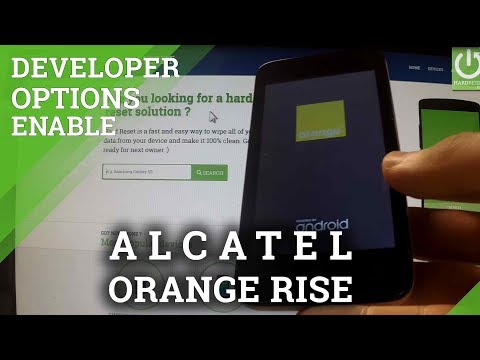 Developer Options Alcatel Orange Rise - enable USB debugging