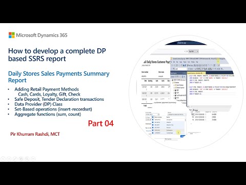 Part 4 - How to develop Daily Stores Sales Payments Summary DP-based SSRS Report in Dynamics 365