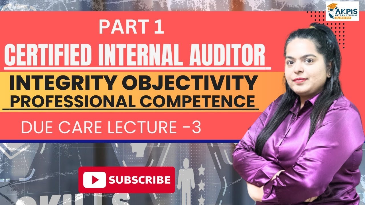 Certified Internal Auditor I P1 L 3  Impairment threats Previously worked etc