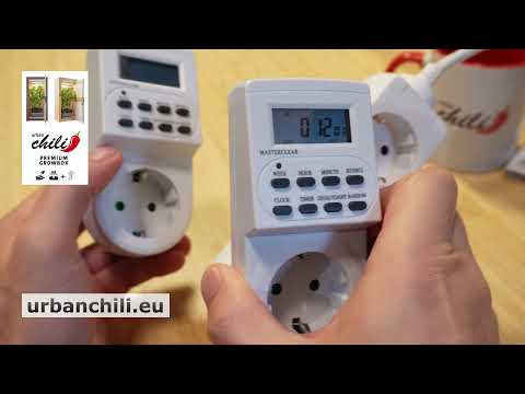 Growbox Zeitschaltuhr einstellen - LED Lichtzeit - 12 oder 18 Stunden