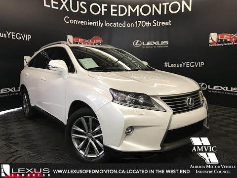 Used White 2015 Lexus RX 350 Technology Package Walkaround Review Camrose Alberta