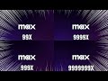 Max Logo Getting 999999X Speed