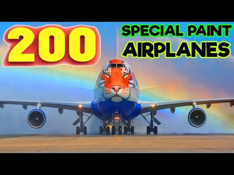 The Wildest Aircraft 200 Special Livery Planes - Crazy Aviation Collection HD