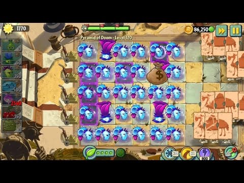 Plants vs. Zombies 2 Pyramid of Doom - level 118-122 || gameplay walkthrough