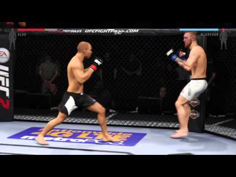 UFC 2  - Conor Mcgregor vs jose aldo Taunting KO