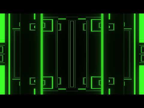 [4K] 1 Hour Green Neon VJ Loop - DJ Visuals