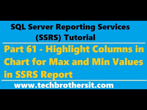SSRS Tutorial 61 - Highlight Columns in Chart for Max and Min Values in SSRS Report