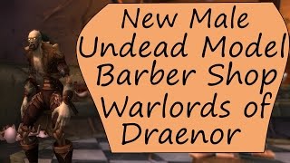 New Male Undead Model Barber Shop Features - Warlords of Draenor Beta