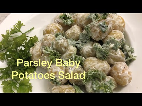 The Best Parsley Baby Potatoes Salad / Salad Kentang