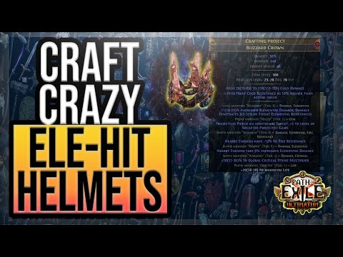 PoE [3.14] Crafting Crazy Elemental Hit Helmets!
