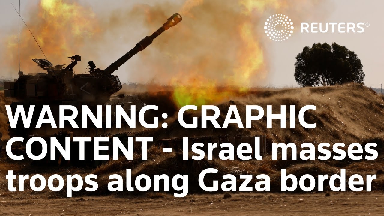 WARNING: GRAPHIC CONTENT - Israel masses troops along Gaza border as conflict escalates