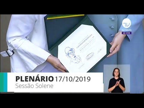 Plenário - Entrega do Diploma Mulher-Cidadã Carlota Pereira de Queirós - 17/10/2019 - 09:19